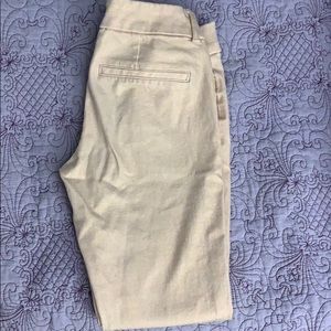 Pink shimmer skinny dress pants